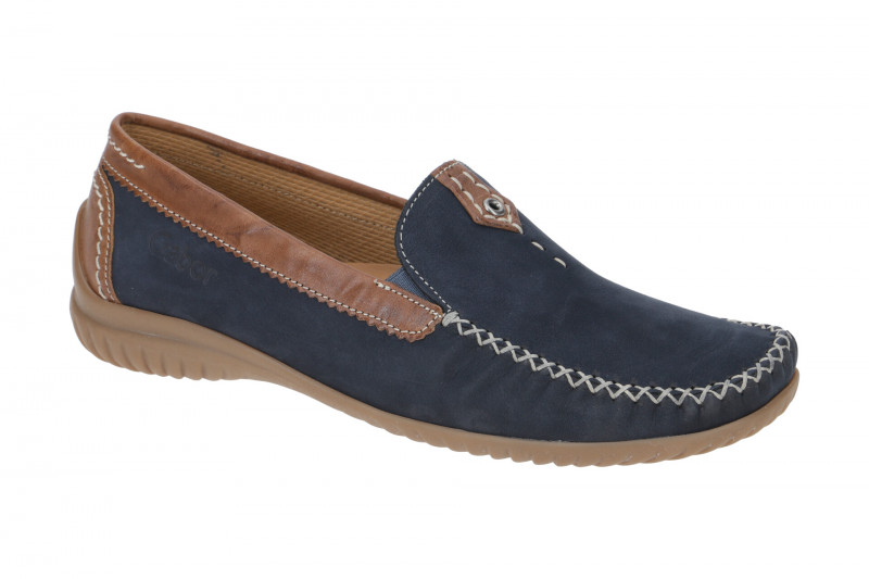 Gabor Schuhe Soft Mokassin blau 86.090.46
