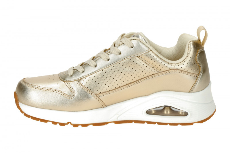 Skechers Uno Schuhe gold metallic Sneakers 177109