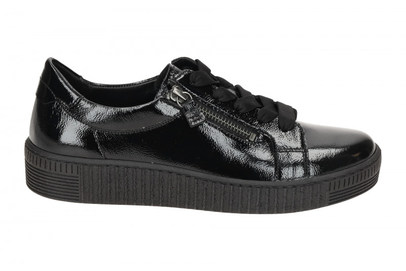 Gabor Schuhe Sneakers schwarz Lack 73.334.97