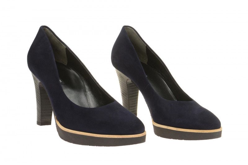 Paul Green Plateau Pumps 3210 blau Samt