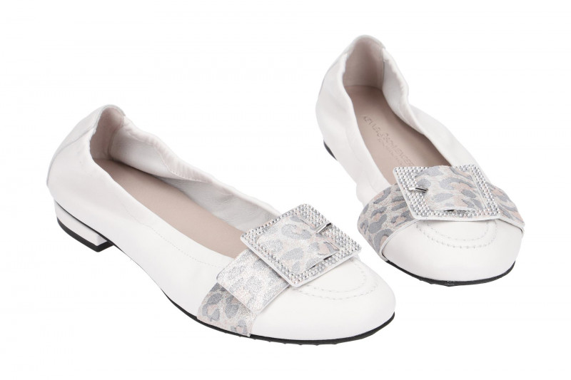 K&S Malu Ballerinas weiß Leo 10490