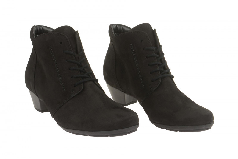 Gabor Stiefelette schwarz Nubuck 35.631.17