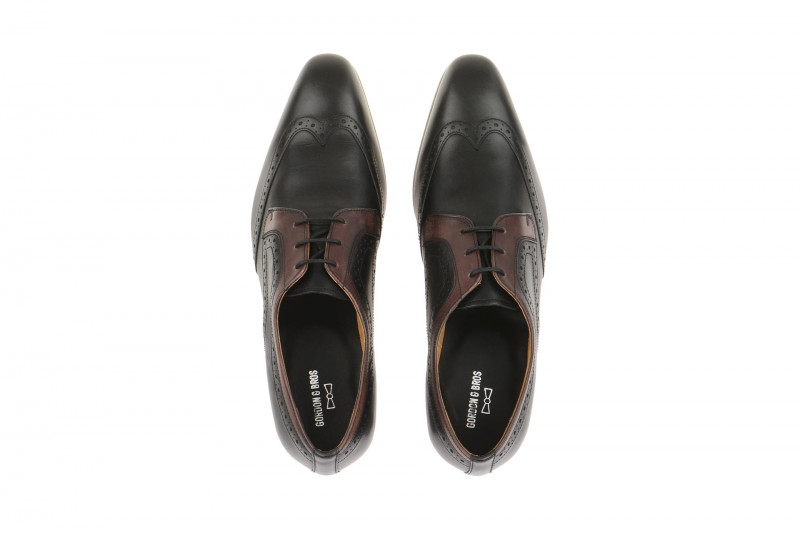 Gordon & Bros Schuhe Lorenzo schwarz bordo 623048