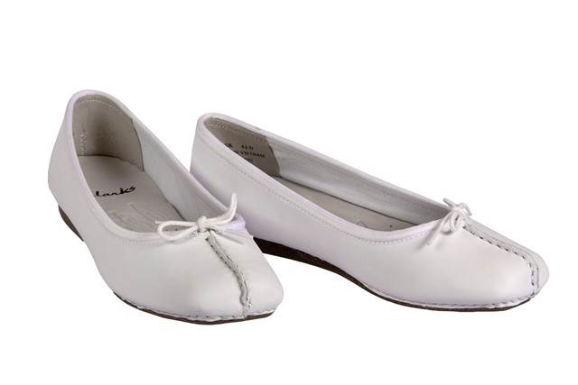 Clarks Ballerina Freckle Face weiß