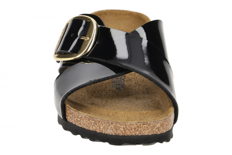 Birkenstock Siena Big Buckle Pantolette schwarz Lack 1021296