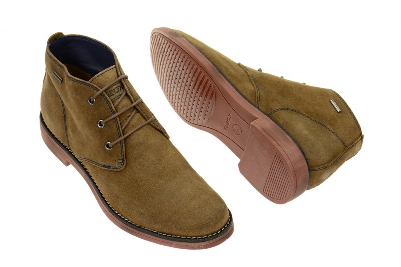 Geox Respira Jheryx Herrenschuhe Amphibiox in braun Stiefelette