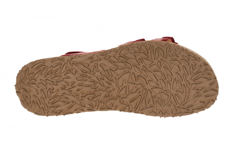 Think Koak Sandale rot fragola Leder-Blüten 551