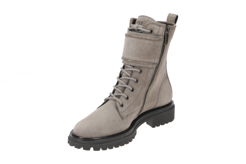 Paul Green Stiefelette grau Ziersteine 9080