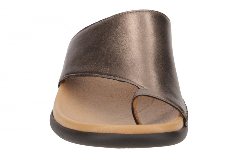 Gabor Zehentrenner Pantolette altsilber grau metallic