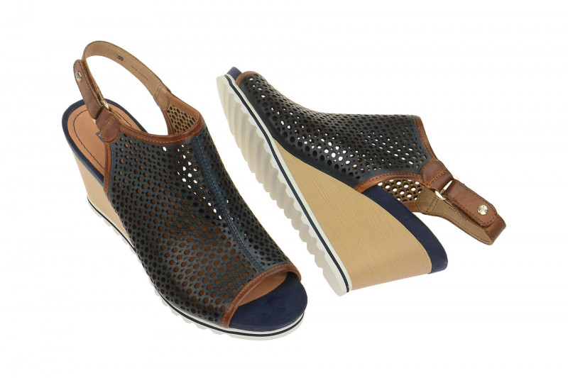 Pikolinos Bali Keil Sandale blau Gr 40