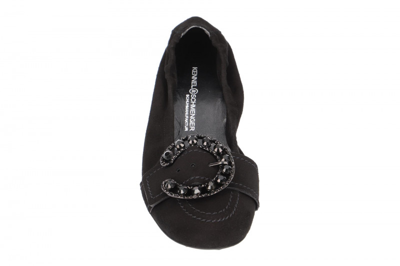 K&S Malu Ballerinas schwarz Crystal 10290