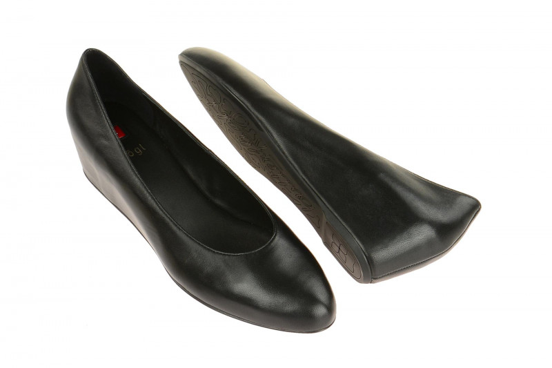 Högl Keil Pumps Slipper schwarz 4200