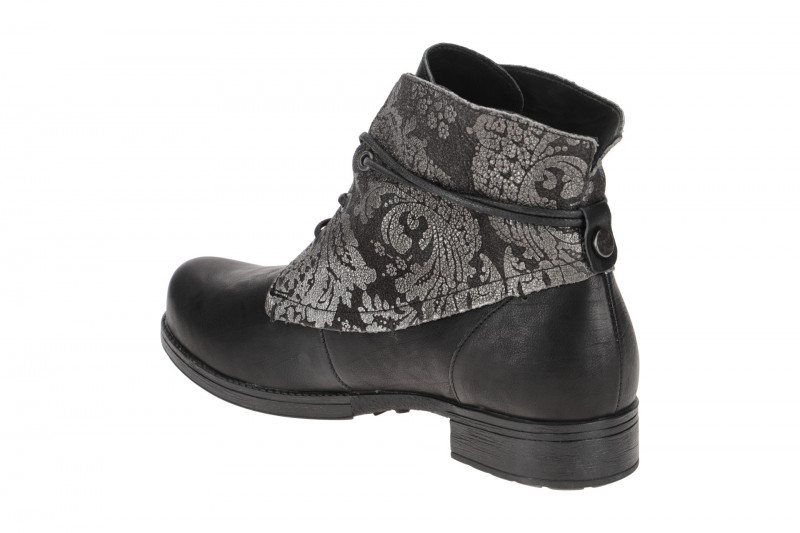 Think Denk! Stiefelette schwarz Effekt Glattleder