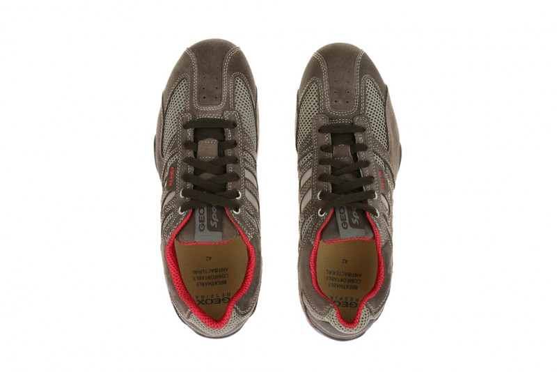 Geox Snake braun grau taupe-ebony U4207K 01422 C6105