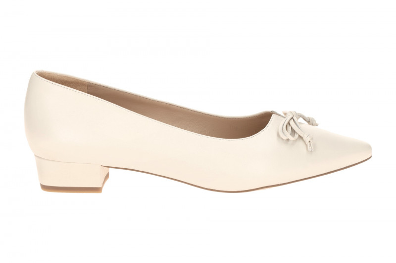 Peter Kaiser Pumps weiß offwhite Nappa Schleife 72241