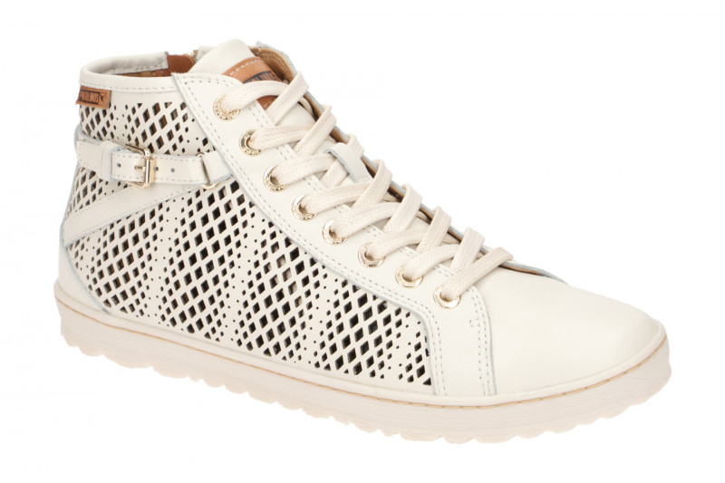 Pikolinos Lagos Schuhe weiß gelocht 901-8651