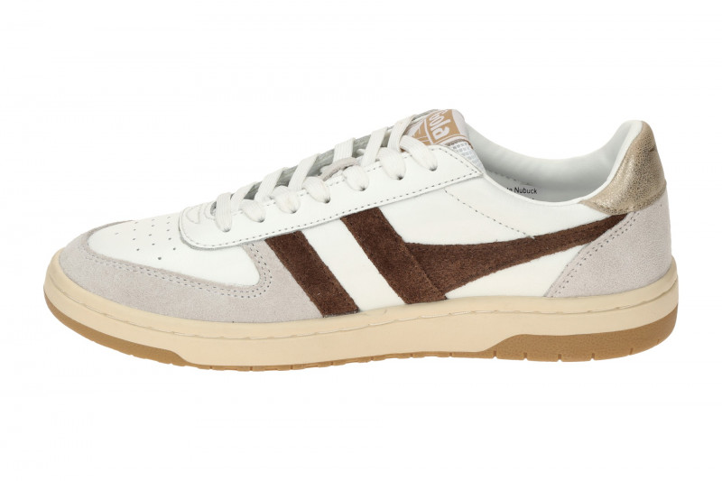Gola Hawk Schuhe Sneakers weiß braun Damen CLB336
