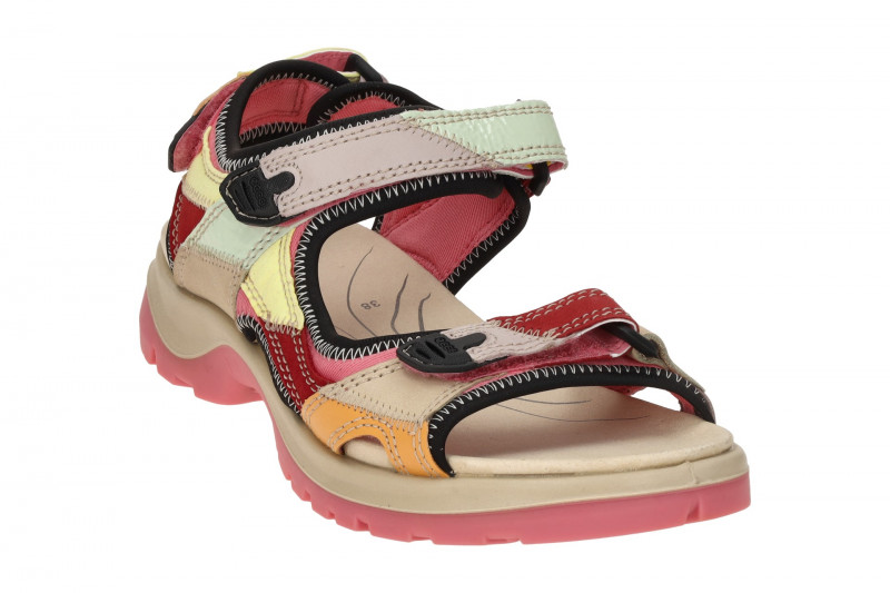Ecco Offroad Sandale bunt pink Patchwork 822213