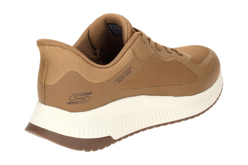 Skechers Bobs Squad Schuhe braun Slip Ins Herren 118423