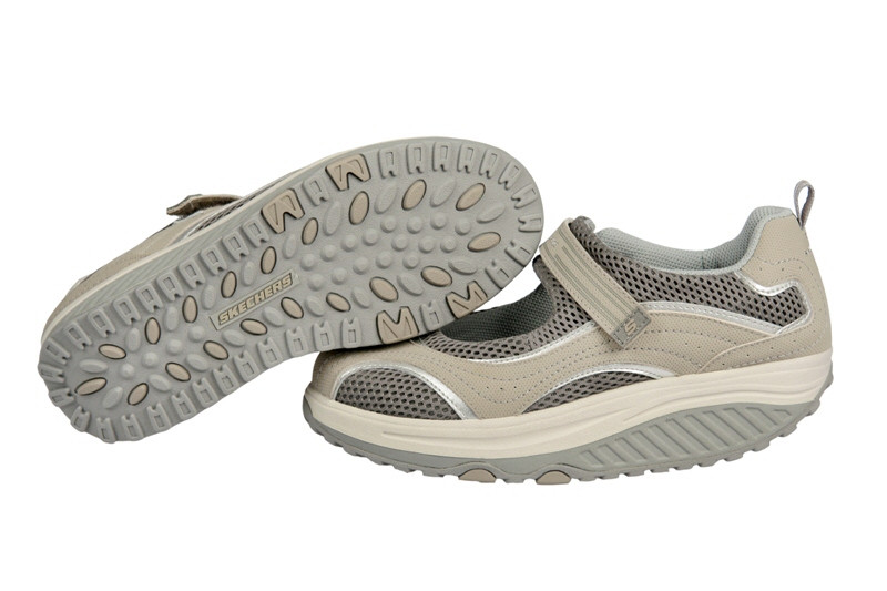 Skechers Shape ups Schuhe 11807/STSL beige grau