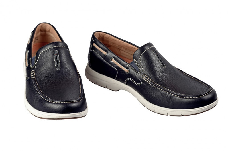 Clarks Slipper Unnautical Bay blau navy Gr 41.5