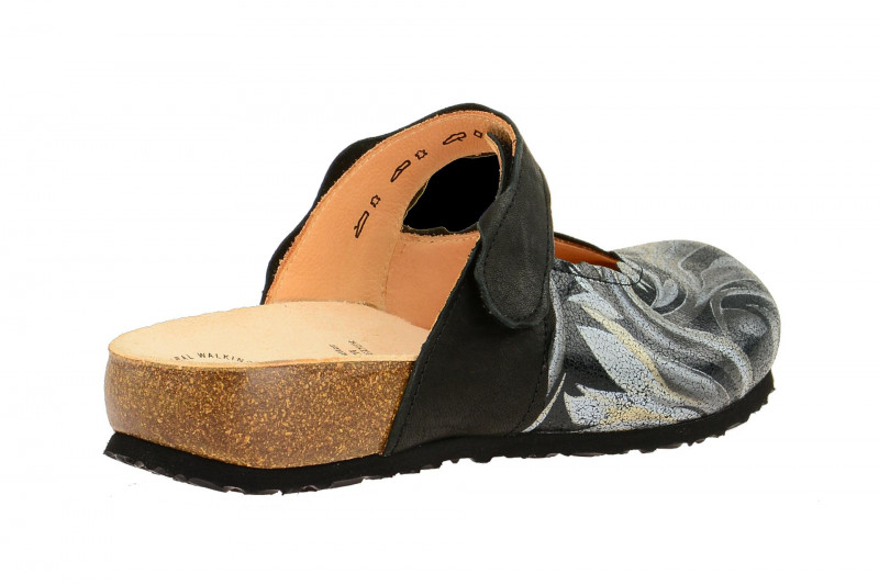 Think Julia Clogs schwarz grau Pantoletten