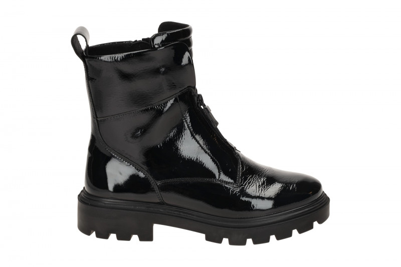 ARA Manchester Stiefelette schwarz Lack H-Weite