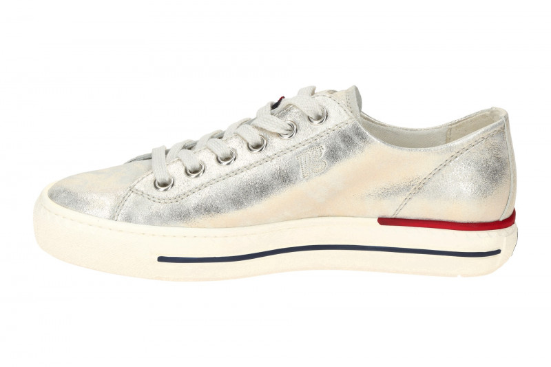 Paul Green Sneakers Schuhe silber grau metallic 4760