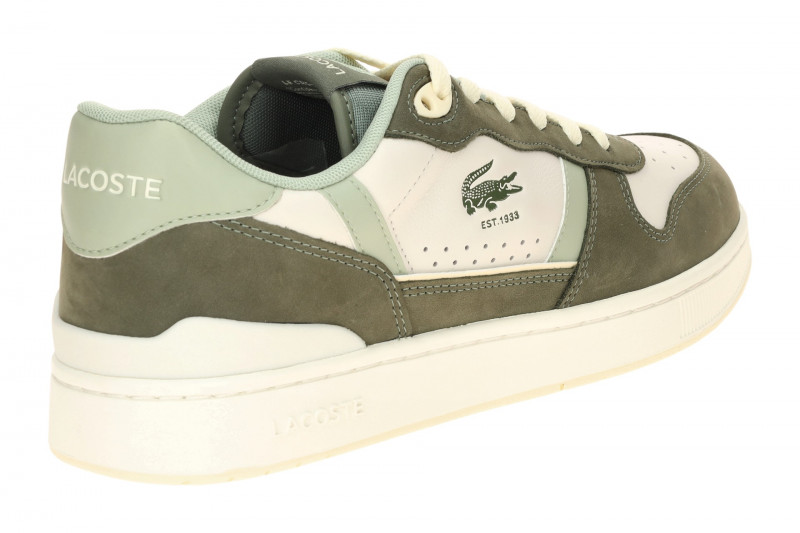 Lacoste T-Clip Set Schuhe Sneakers grün khaki Nubuck 0100