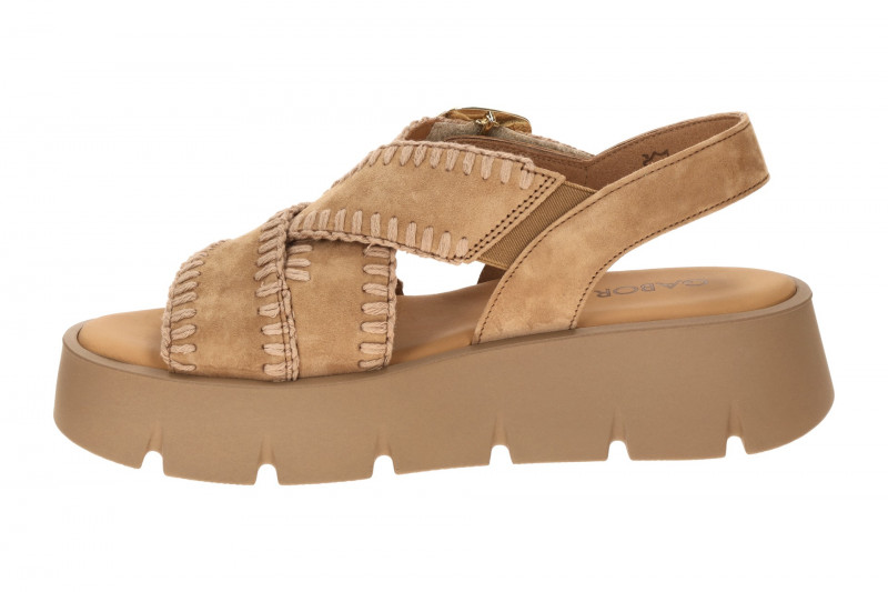 Gabor Plateau Sandale braun walnut Ziernaht 84.751.14