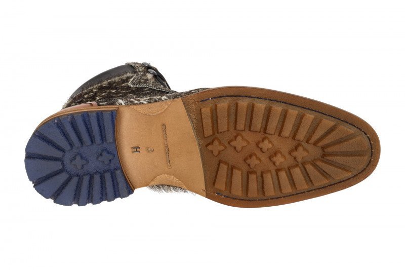 Floris van Bommel CREPI Stiefeletten braun weiß Langhaar 80022