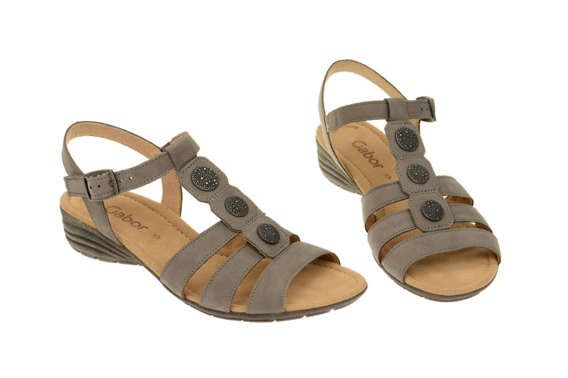 Gabor Sandale grau fumo Nubuk 24.552.13