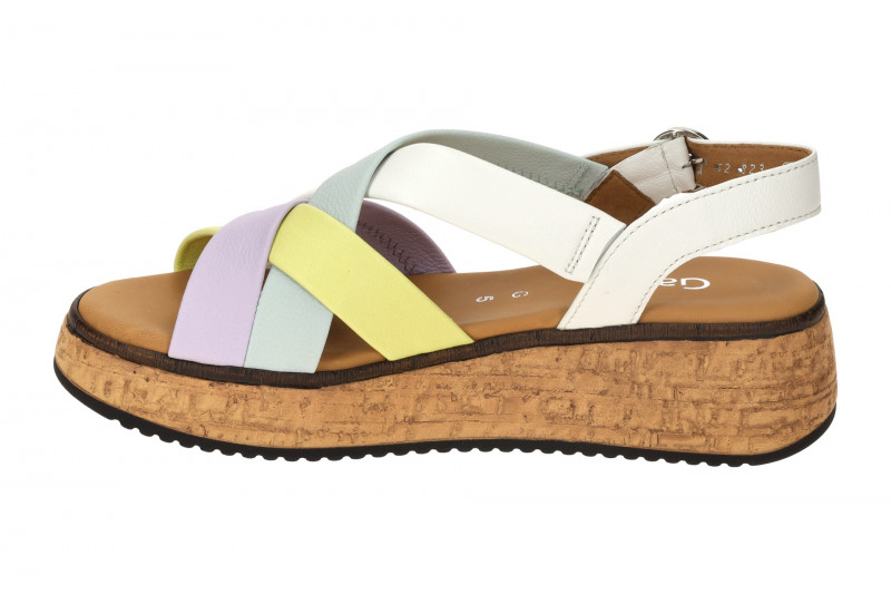 Gabor Plateau Sandalen bunt Nappa 62.823.22