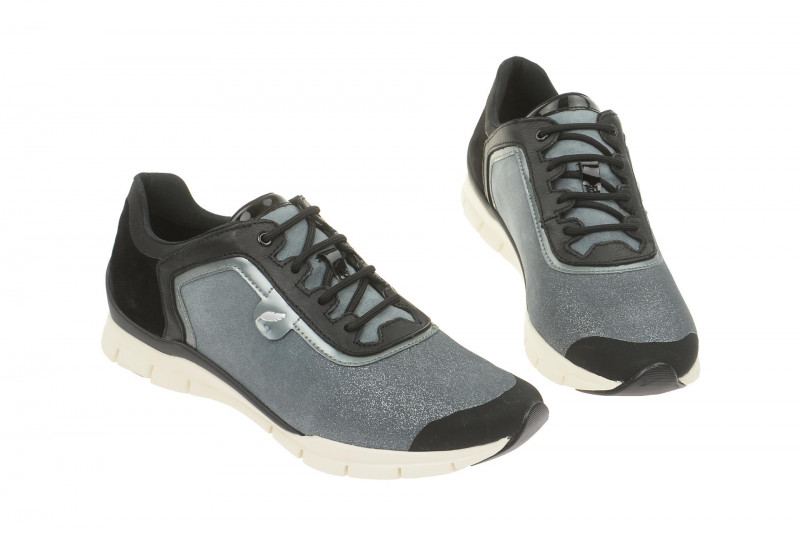 Geox Sukie Schuhe grau Glitter D62F2B