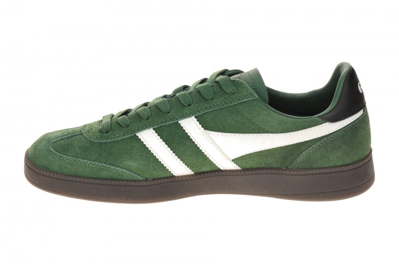 Gola Viper Schuhe Sneakers grün weiß Herren Velour CMB735