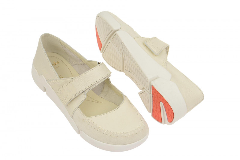 Clarks TriAmanda Schuhe weiß offwhite Mary-Jane