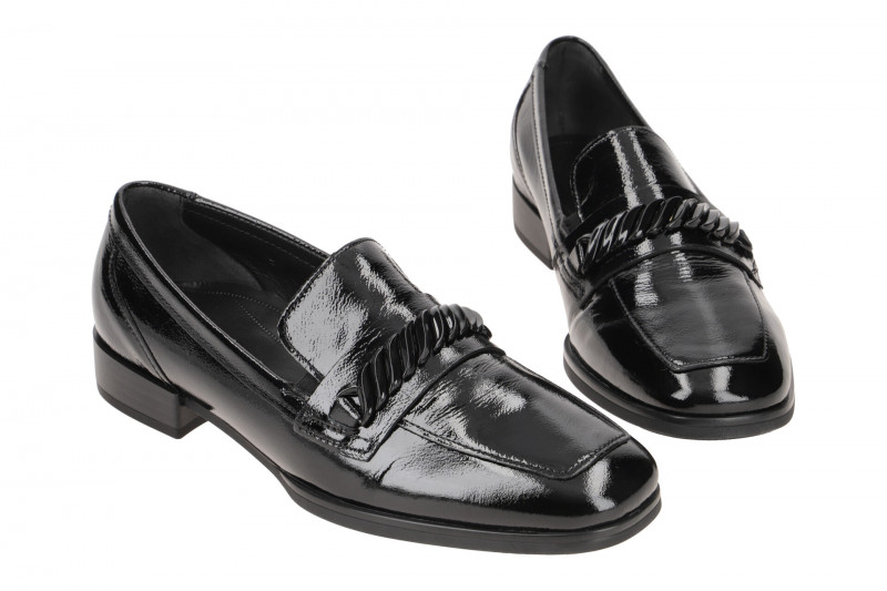 Gabor Schuhe Slipper schwarz Lack G-Weite 32.433.97