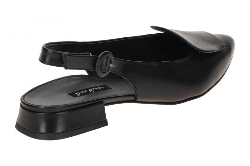 Paul Green Sling Pumps schwarz Glattleder 6090