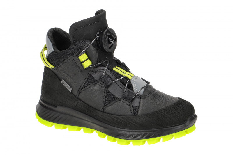 Ecco Exostrike Kinderstiefel schwarz Boa Verschluss Gore-Tex 761933
