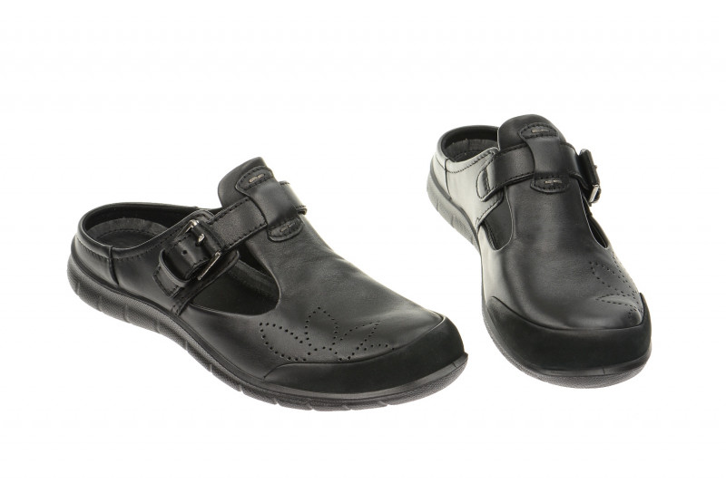 Ecco Babett Clog Pantolette schwarz 21131351707