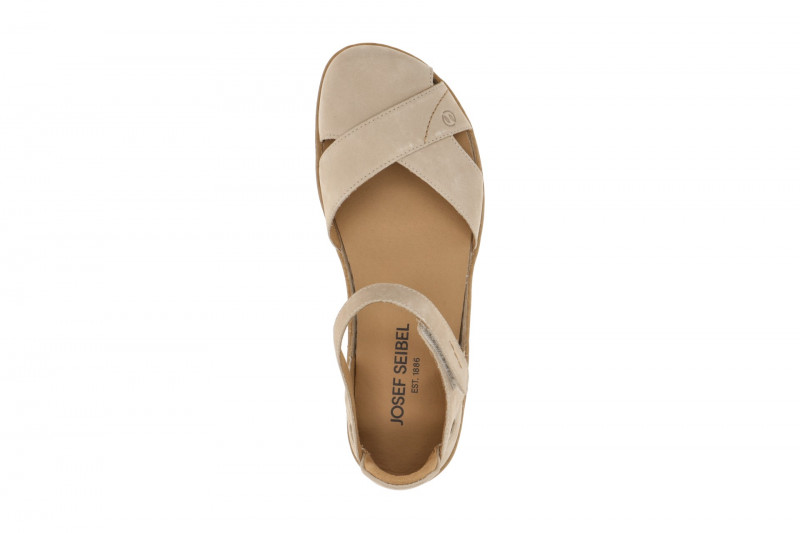 Josef Seibel Damen Sandale Caitlyn 05 beige creme Barfußschuhe