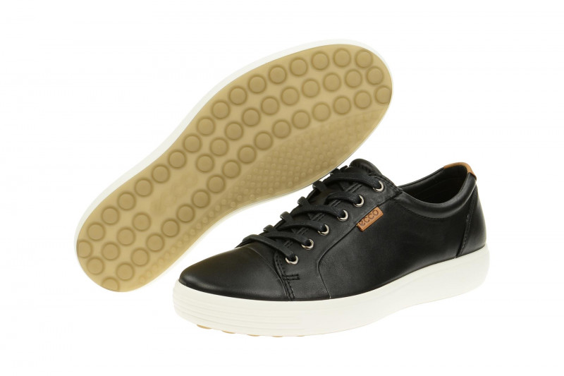 Ecco Soft 7 Schuhe schwarz weiß 430004