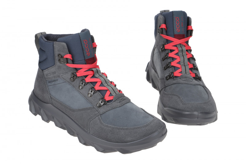 Ecco MX Stiefel Boots grau Herren Mid-Sneakers Waterproof