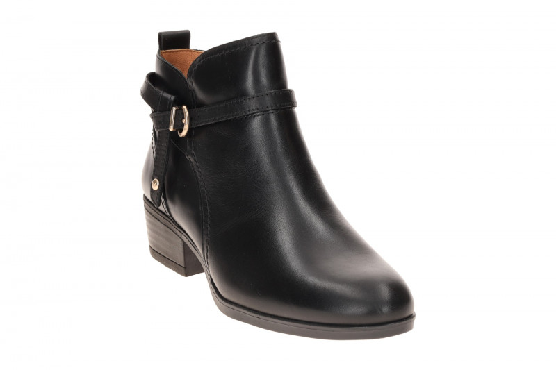 Pikolinos Daroca Stiefelette Ankel Boots schwarz Lederband W1U-8901C1