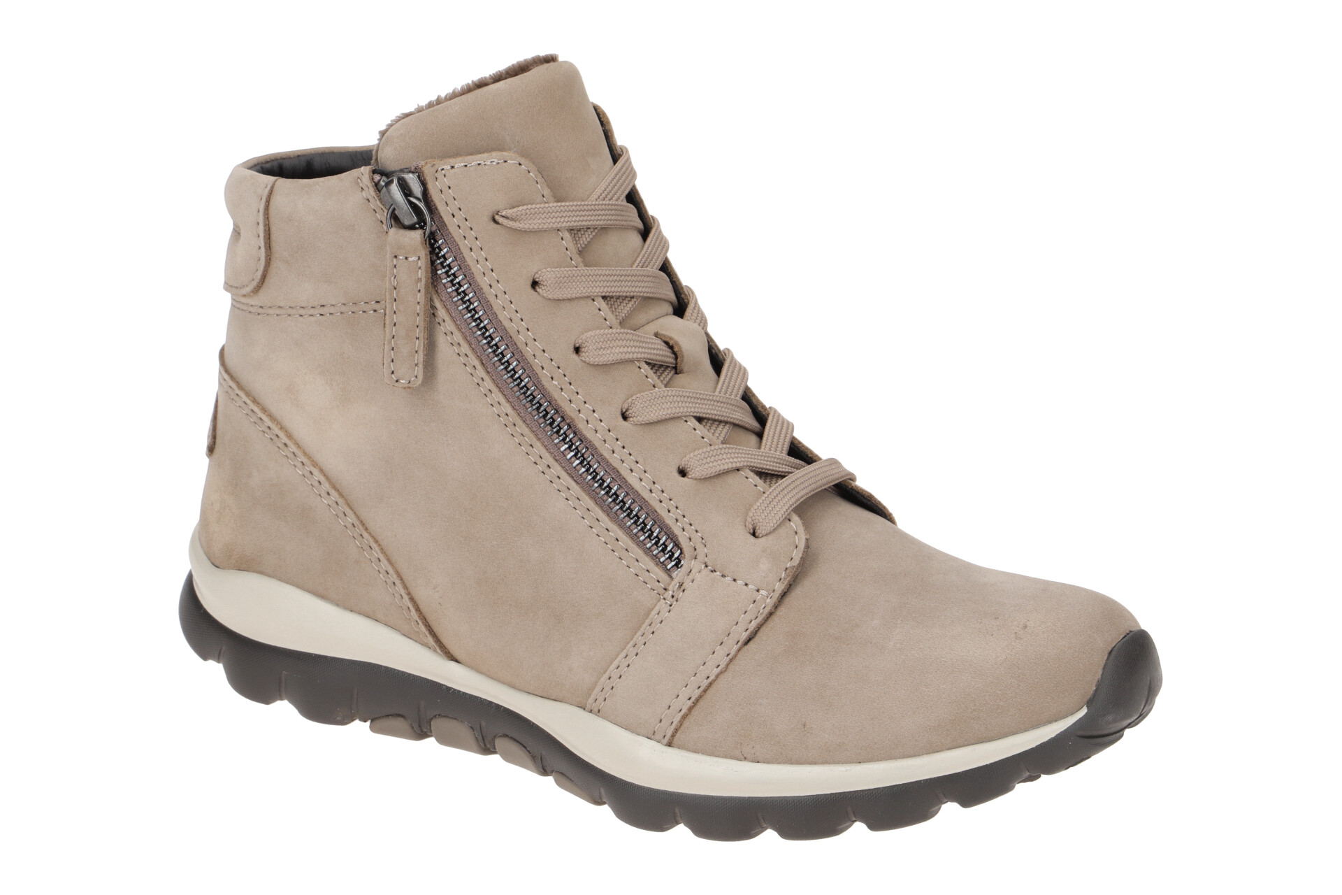 Gabor RollingSoft Stiefelette beige muskat 76.868.40 Schuhhaus Strauch