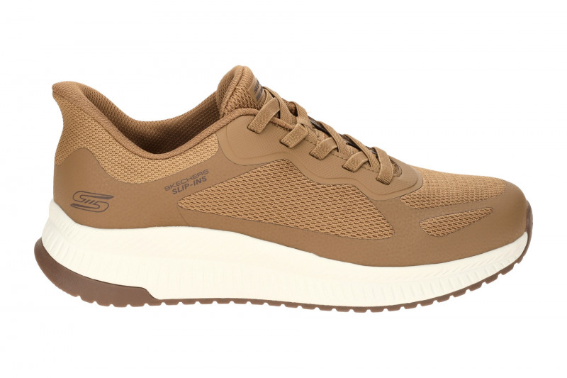 Skechers Bobs Squad Schuhe braun Slip Ins Herren 118423