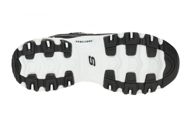 Skechers D´Lites Schuhe schwarz gold Ladies 149267