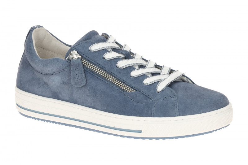 Gabor Sneaker Schuhe hellblau Velour 86.518.46