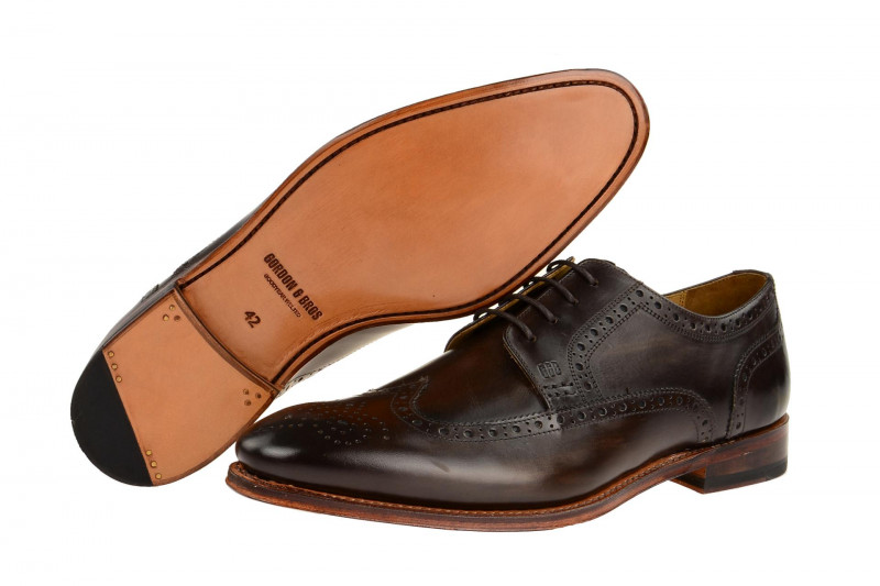 Gordon & Bros Schuhe Fabien dunkel-braun Rahmengenäht 5093-F