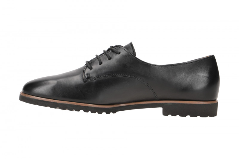 Paul Green Schuhe schwarz matt Schnürer 2804